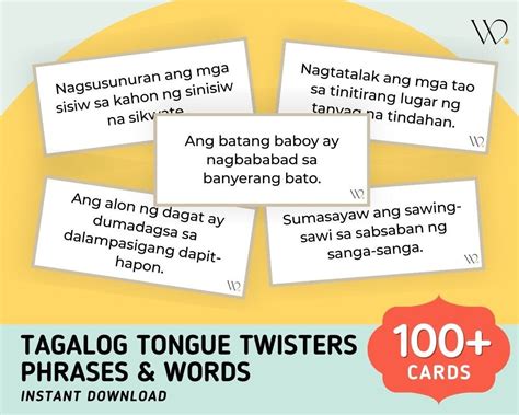 Tagalog Tongue Twister: 40+ Best Tongue Twisters (Easy.